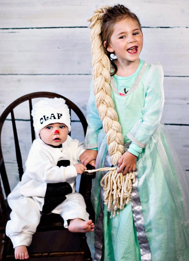 Halloween elsa olaf kids baby