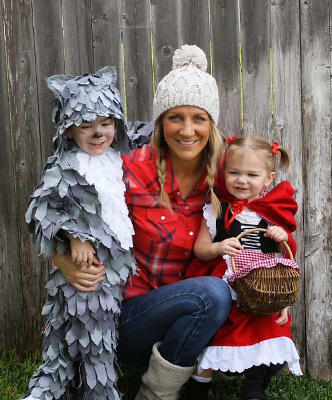 Halloween kids wolf little fairytale