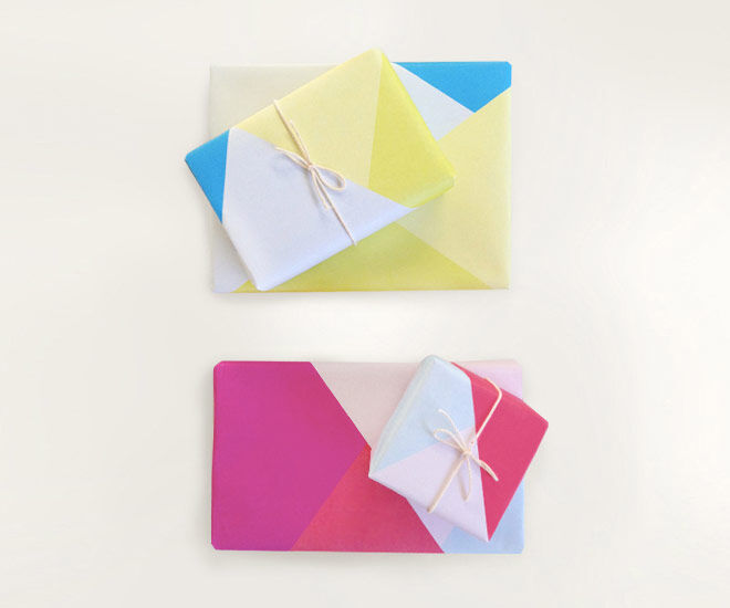 Printable gift wrap wrapping paper geometris