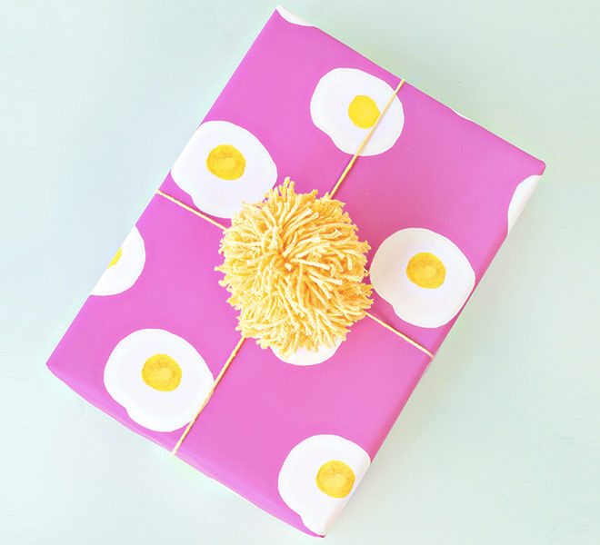 Printable gift wrap wrapping paper eggs