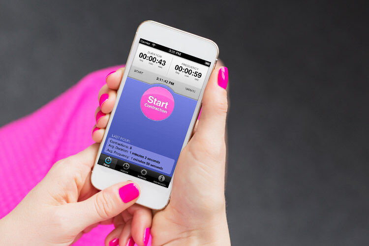 birth labour pregnancy technology app mobile