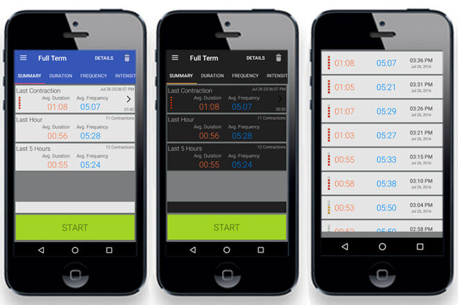 birth contraction timer app