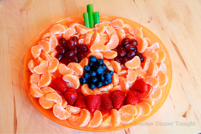 Halloween healthy food veggies