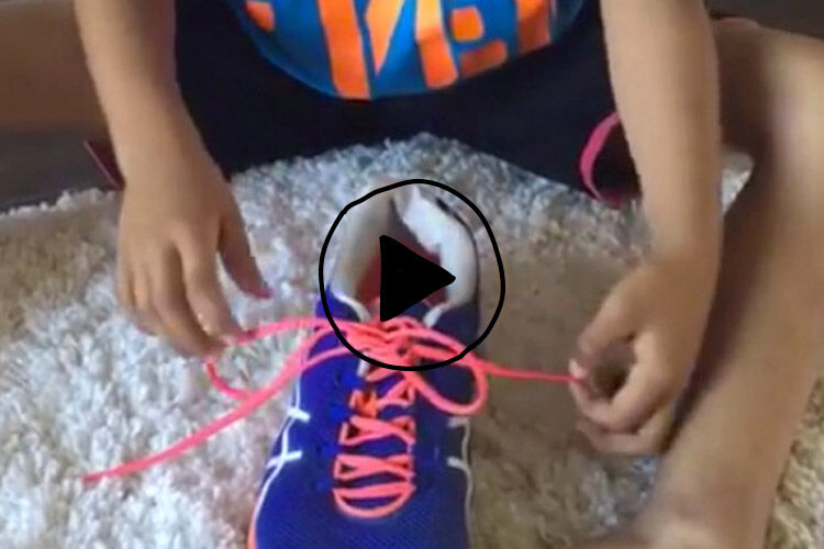 Easy Shoelace tying technique