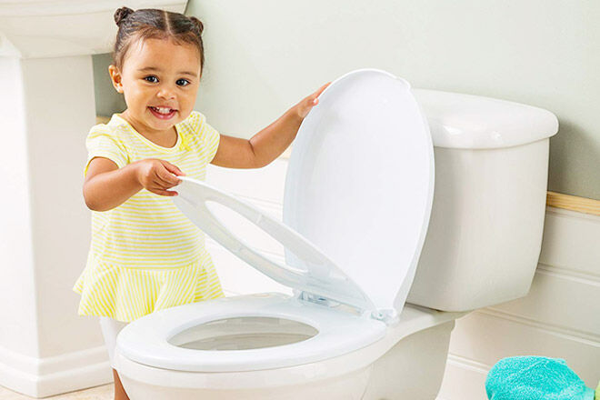 Childcare 2-in-1 toilet training seat