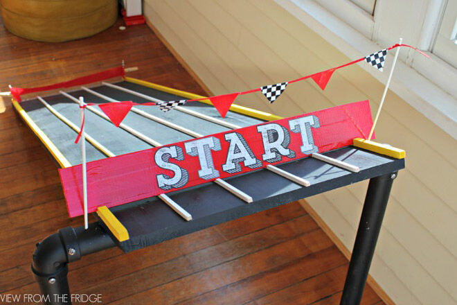 Kids racing track for cars