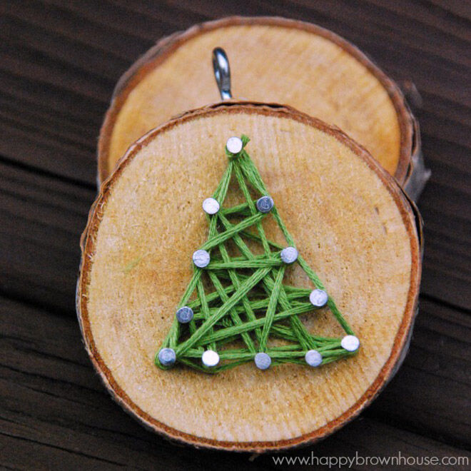 Christmas tree string art