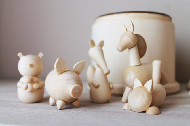 Wooden animals by etsy seller craft paper wood shop