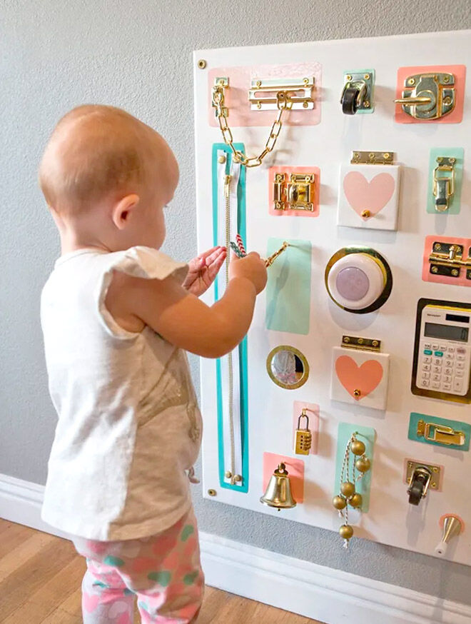 Toddler busy board