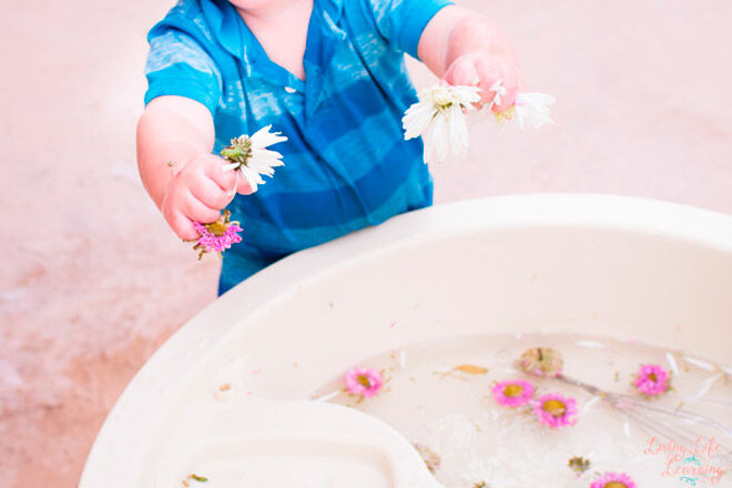 garden soup water play toddler