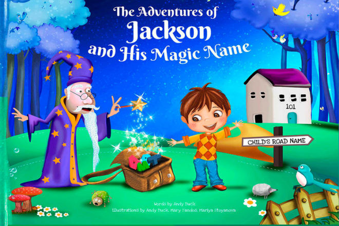 my magic name book personalised kids story