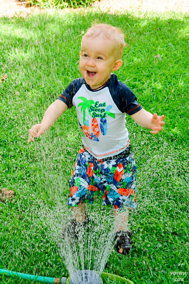sprinkler water play toddler