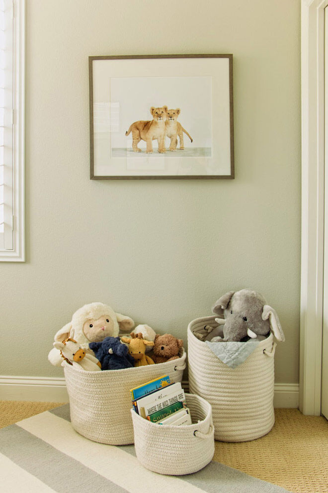 Soft toy shop basket