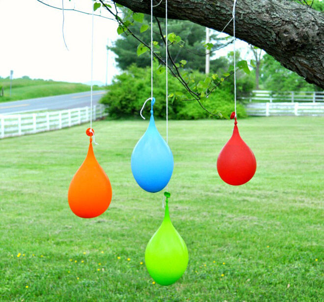 water balloon piñata play toddler