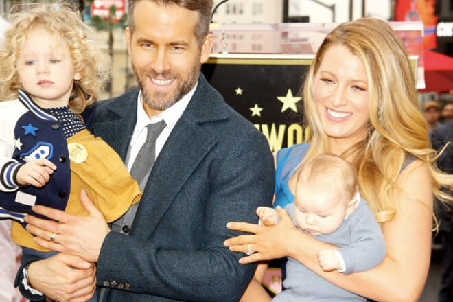 Ryan Reynolds, Blake Lively and daughters Jamie & Ines