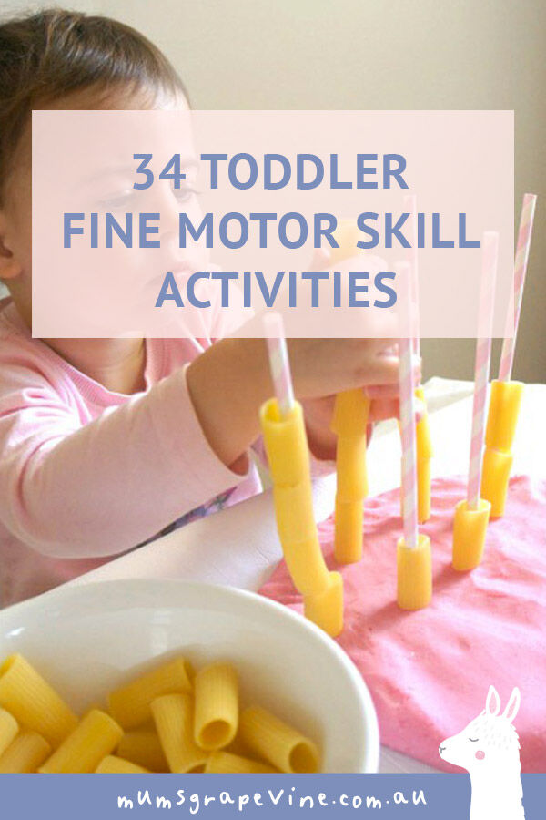 34 fine motor skill activities for toddlers