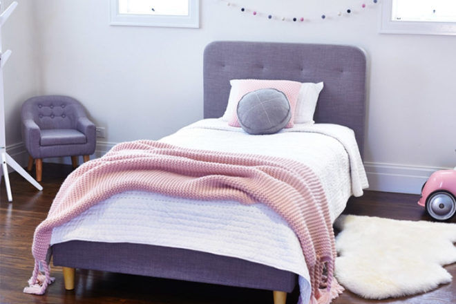 Hip Kids Harlow Single Upholstered Bed
