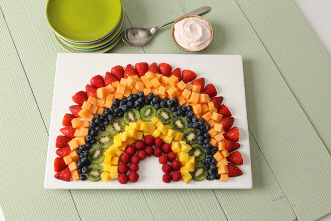 fruit rainbow for kids to eat