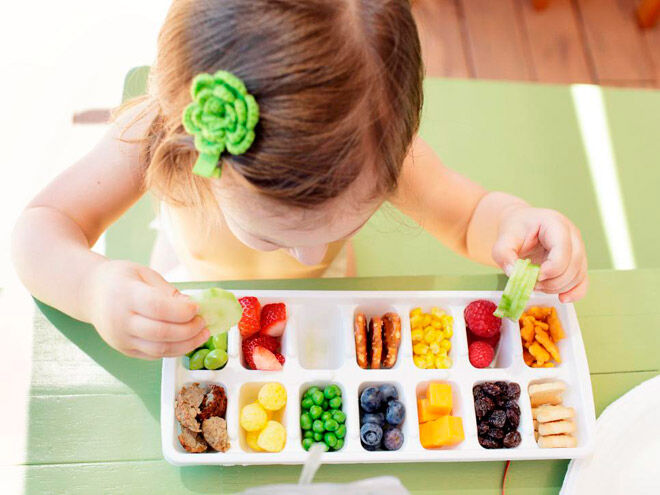 toddler eating more fruit - toddler buffet