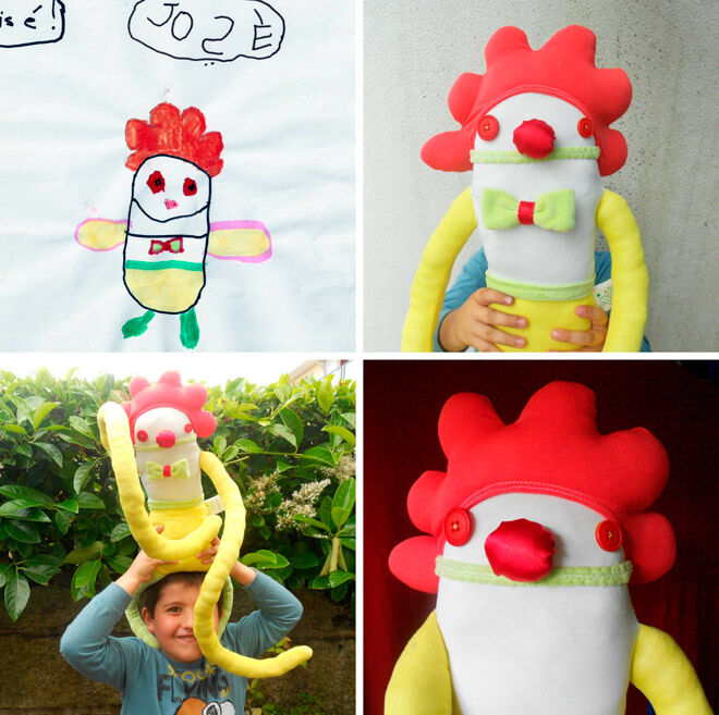 Ze zezling clown doll with octopus arms