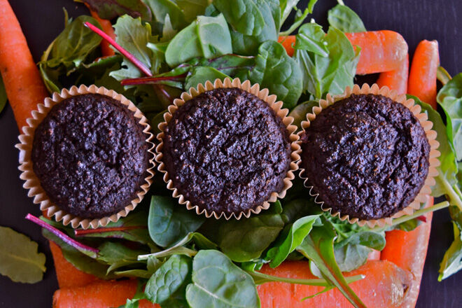 Hidden vegetables gluten-free muffins