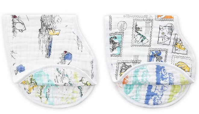 aden and anias winnie the pooh baby classic burpy bibs
