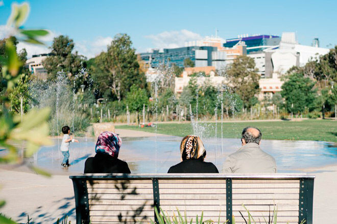 nature play royal park melbourne water