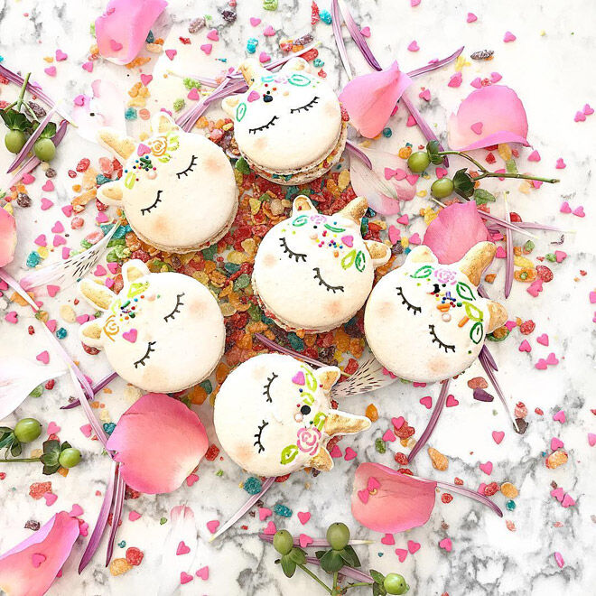 unicorn macaron food trend