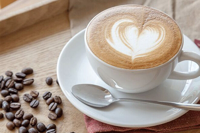 Coffee with heart STK