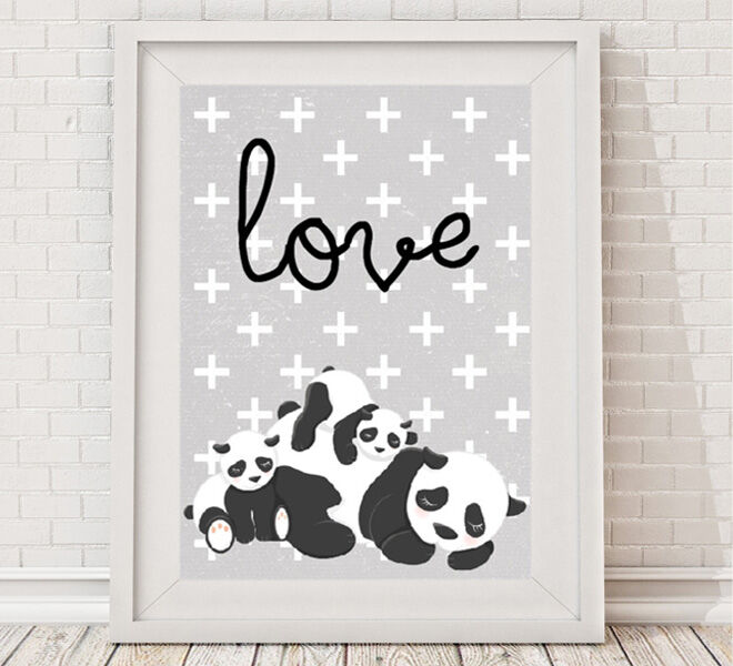 Valentine's Day - Bespoke Moments Panda Love Family Print