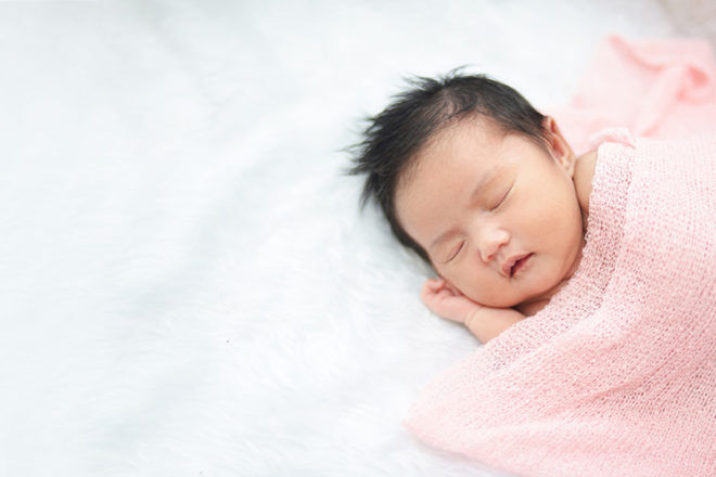 newborn asian baby
