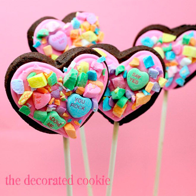 valentines day heart cookies kids