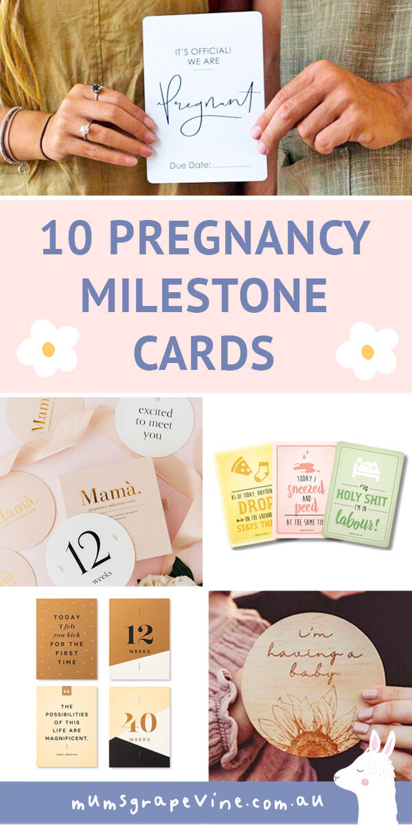 10 best pregnancy milestone cards for 2021 | Mum's Grapevine