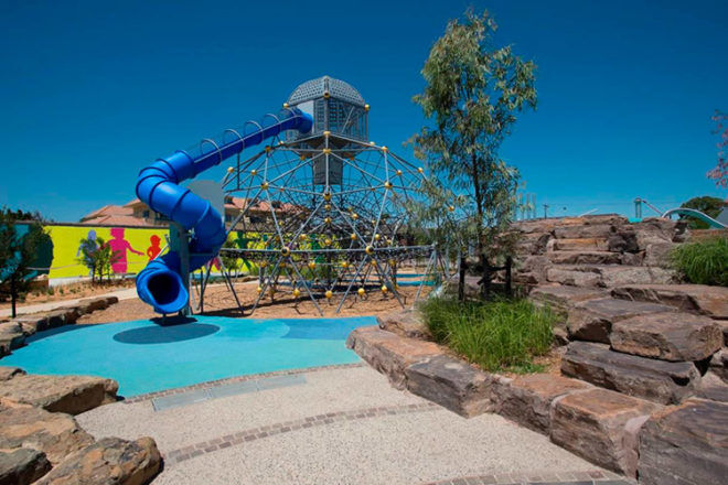 The new Booran Reserve playground in Glen Huntly