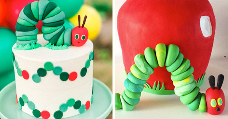 Very Hungry Caterpillar Layer Cake - Classy Girl Cupcakes