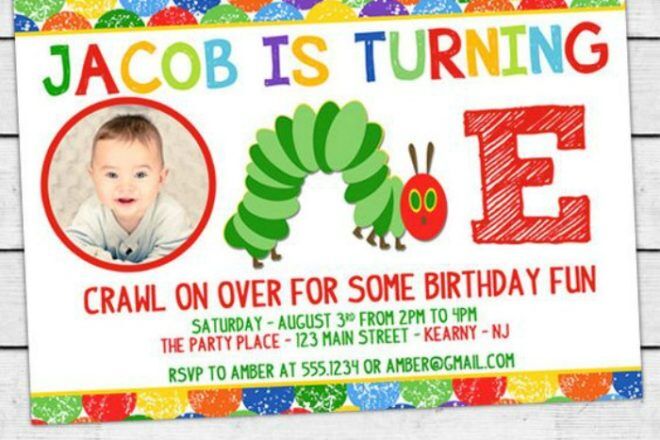 very hungry caterpillar party invitation