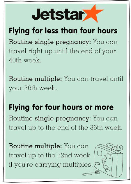 Jetstar pregnancy and domestic plane travel tips