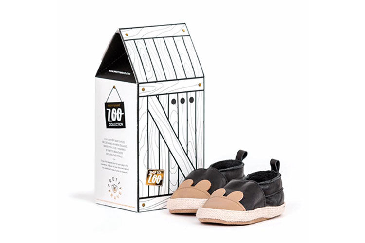 Pretty Brave baby shoes keepsake gift box rabbit shoes