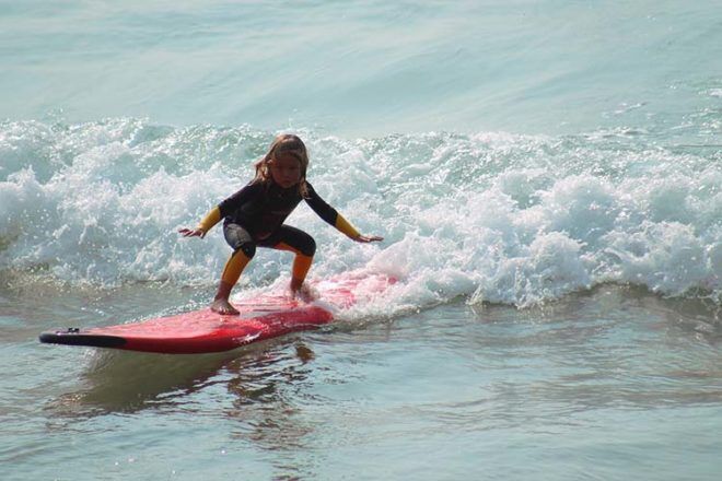 school holidays learn to surf