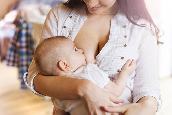 public breastfeeding, breasts after childbirth