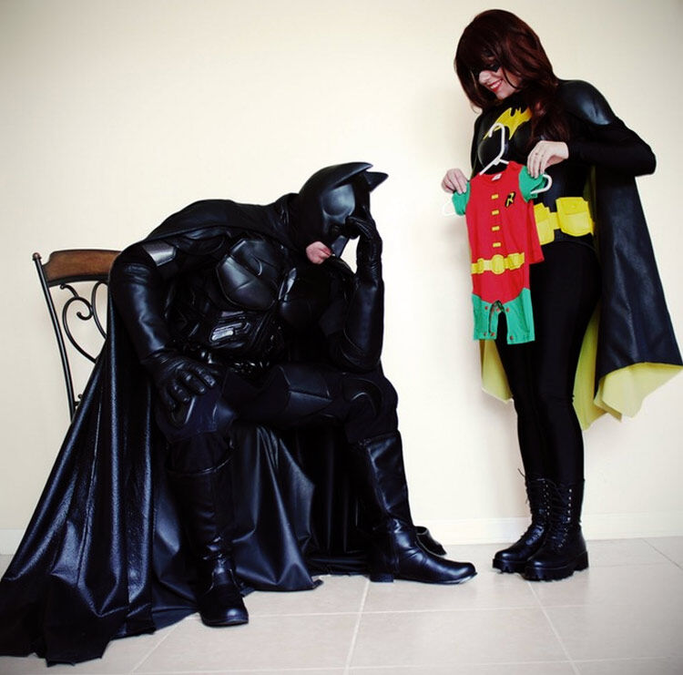 Batman Batgirl superhero pregnancy reveal
