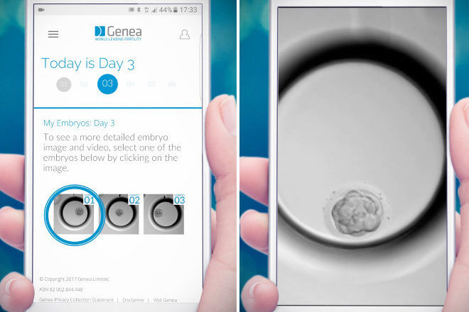 smartphone embryo grow app