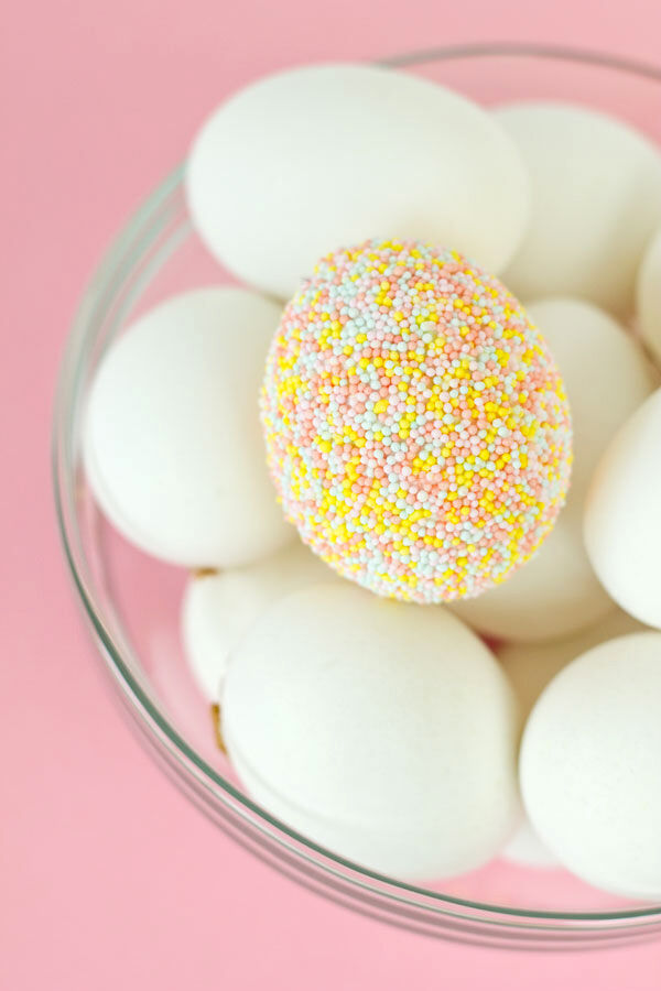DIY Sprinkle Easter Egg Decorations