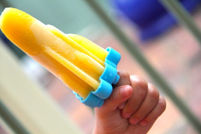 Cooking with kids homemade lemonade icy pole