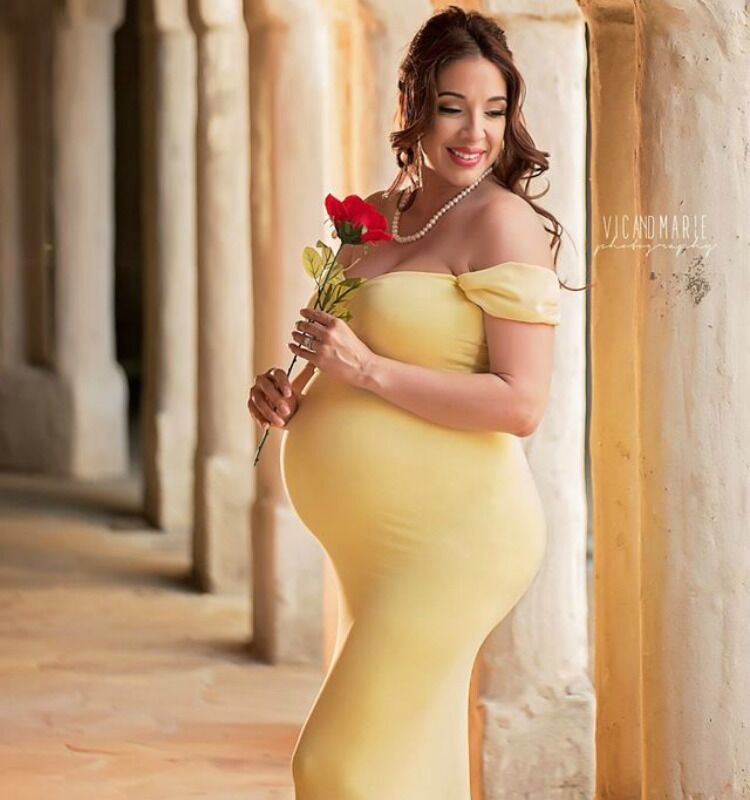 Disney princess pregnancy photo shoot Belle