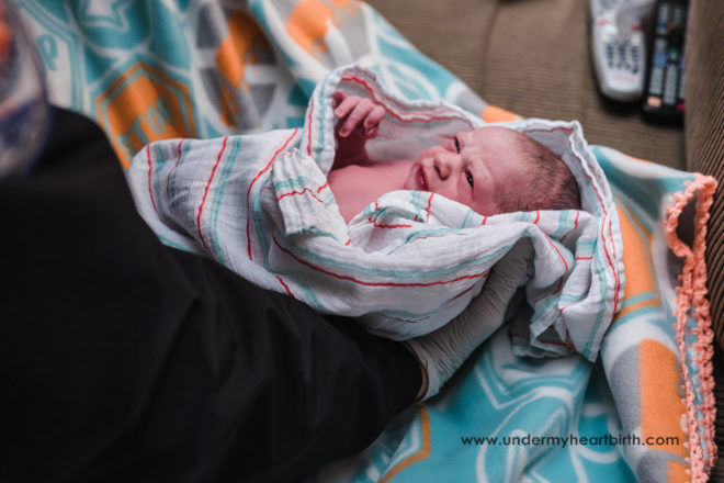 unexpected homebirth Jessica Thomas birth photographer