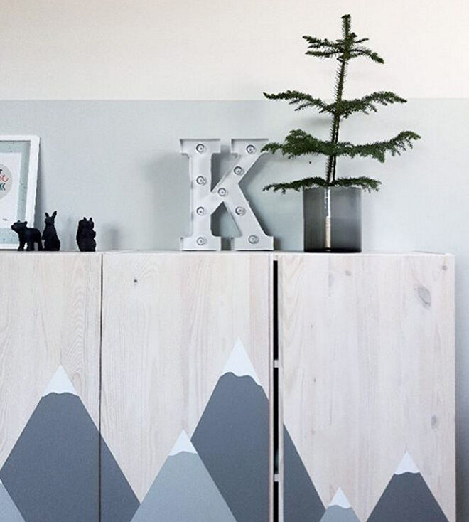 IKEA IVAR cabinet hacks mountains
