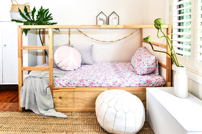 IKEA KURA bed makeover