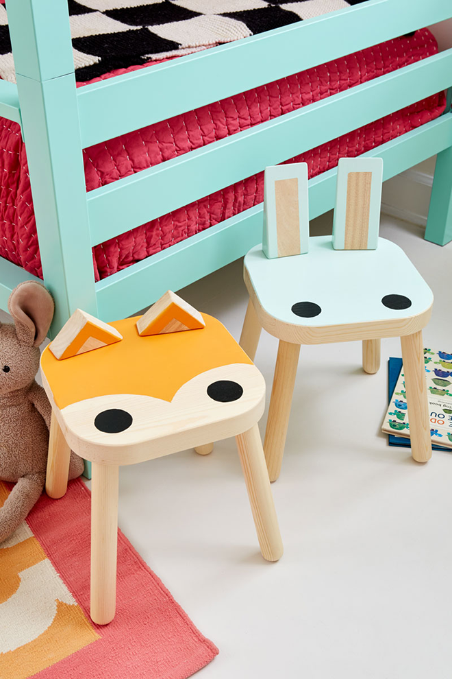 Easy IKEA stool hacks and makeovers for the nursery Mum 