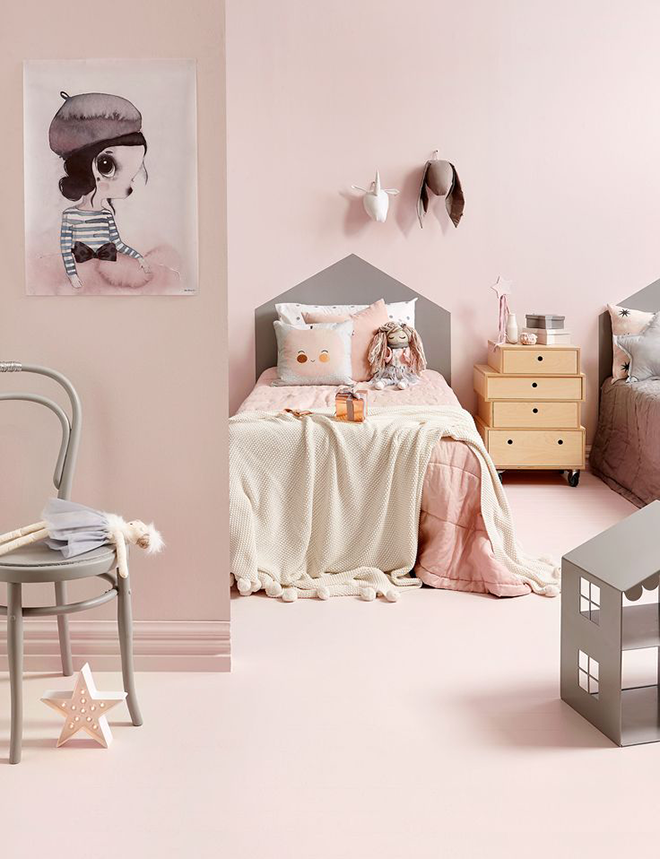 Kids bedroom outlet pink